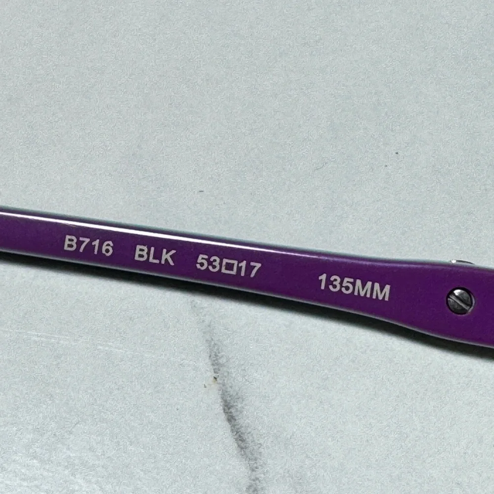Ted Baker B716 BLK Eyeglasses Black Purple Teal Bow Accent Frames 53-17-135